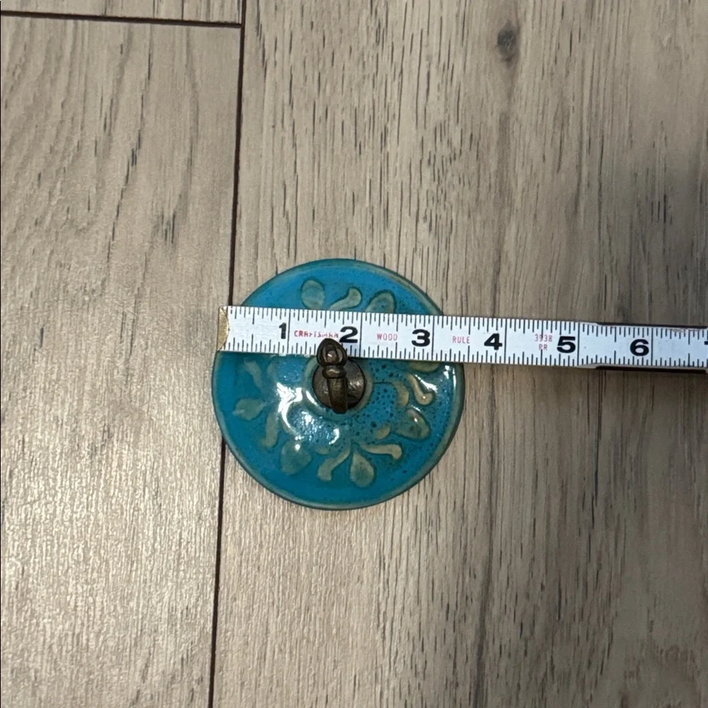 Ceramic Craft Turquoise Ceramic Wall Towel Hook
